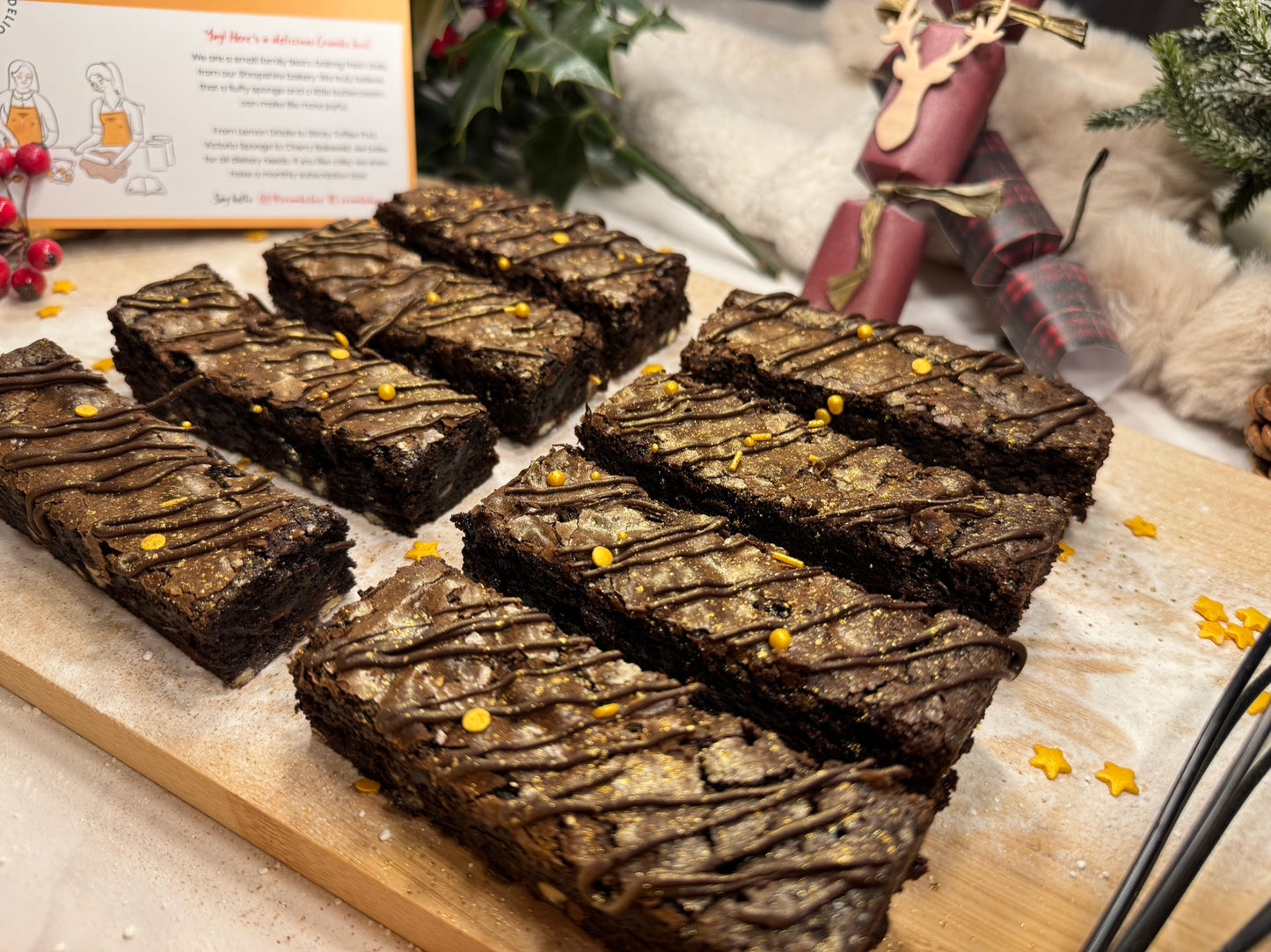 Christmas Gingerbread Brownies