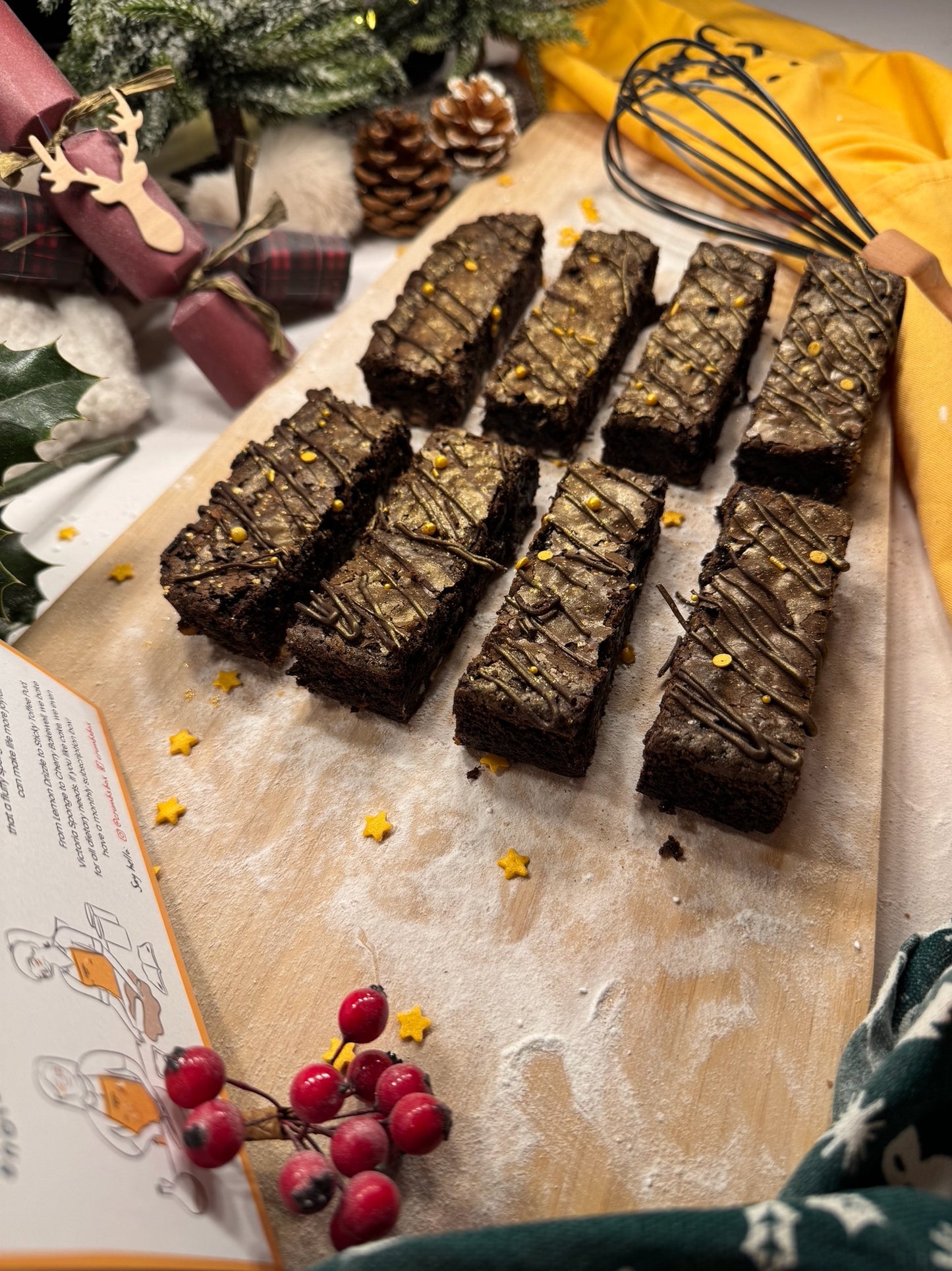 Christmas Gingerbread Brownies