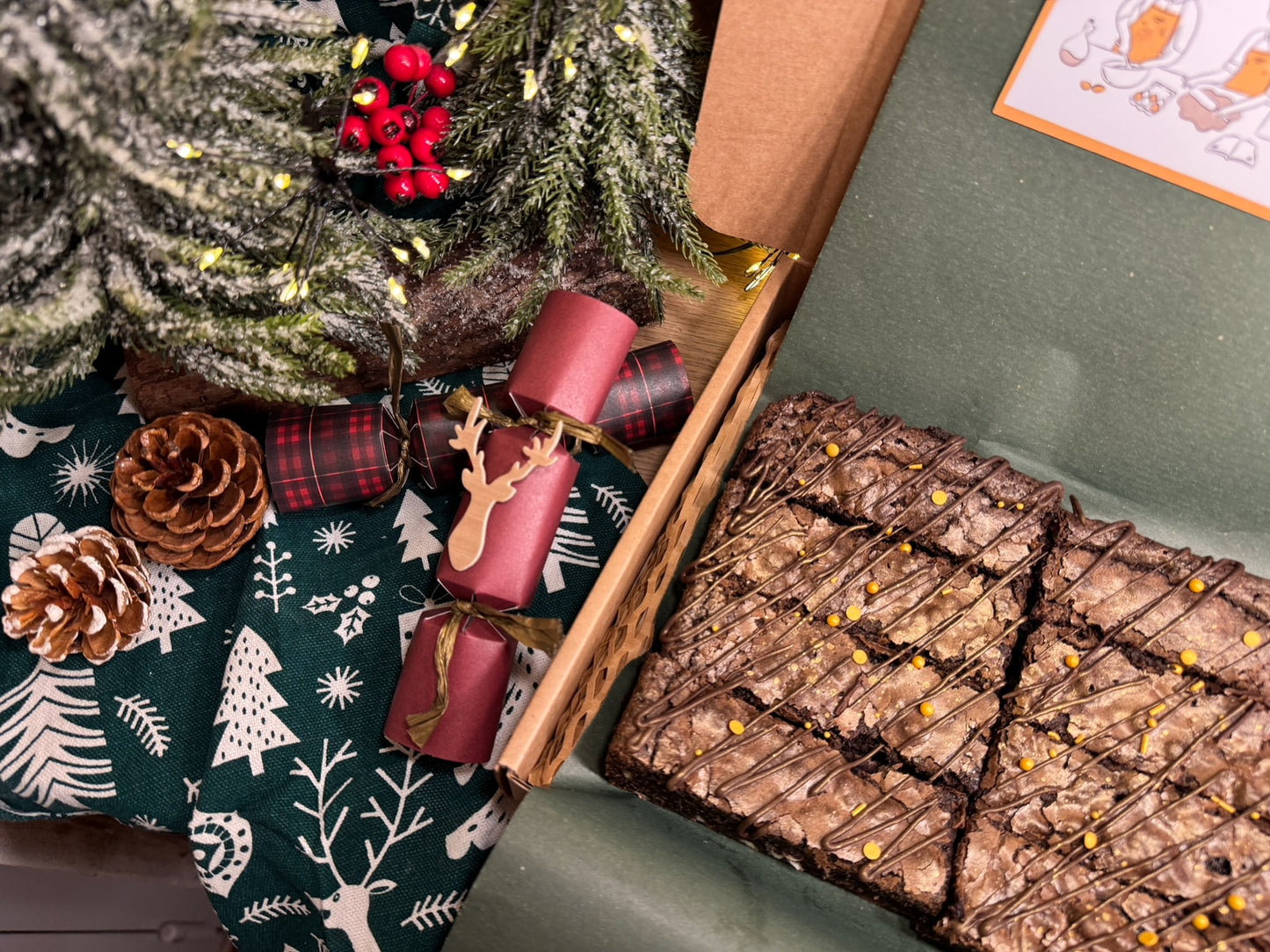 Christmas Gingerbread Brownies