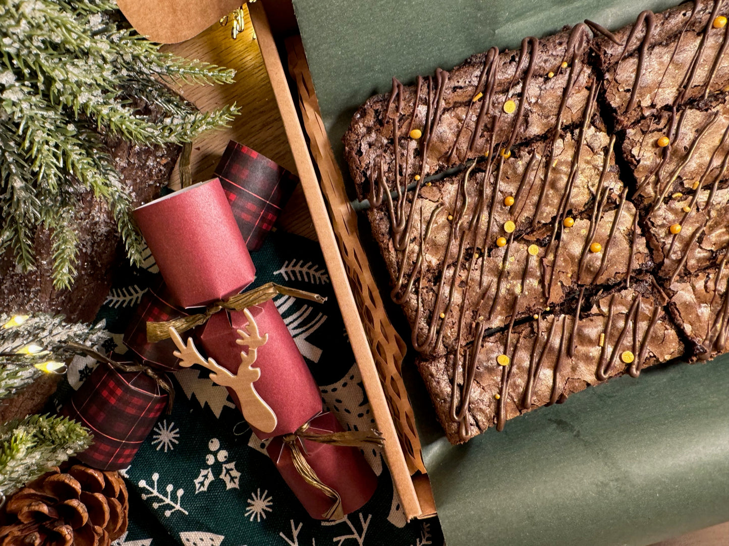 Christmas Gingerbread Brownies