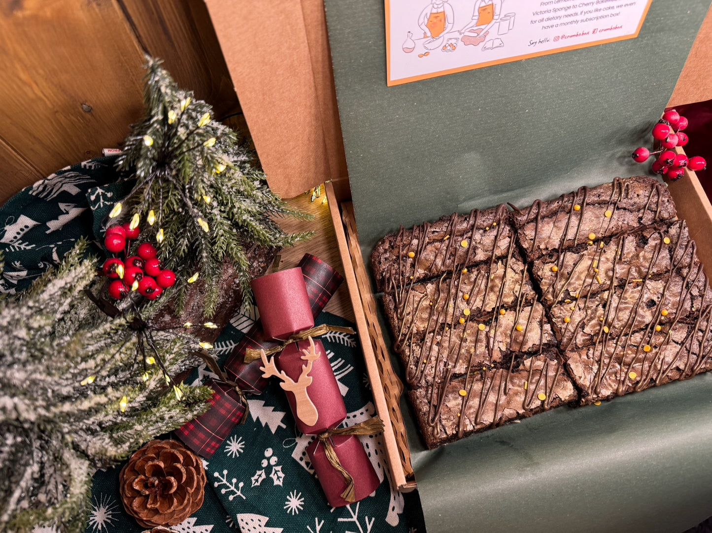 Christmas Gingerbread Brownies