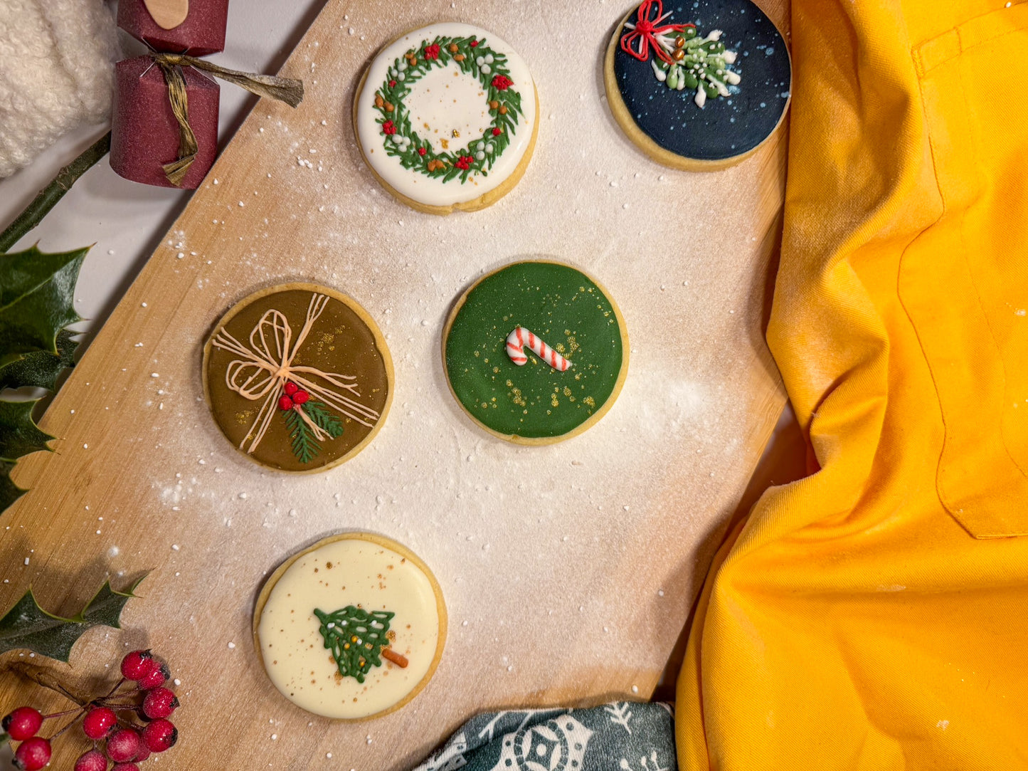 Decorated Christmas Biscuits