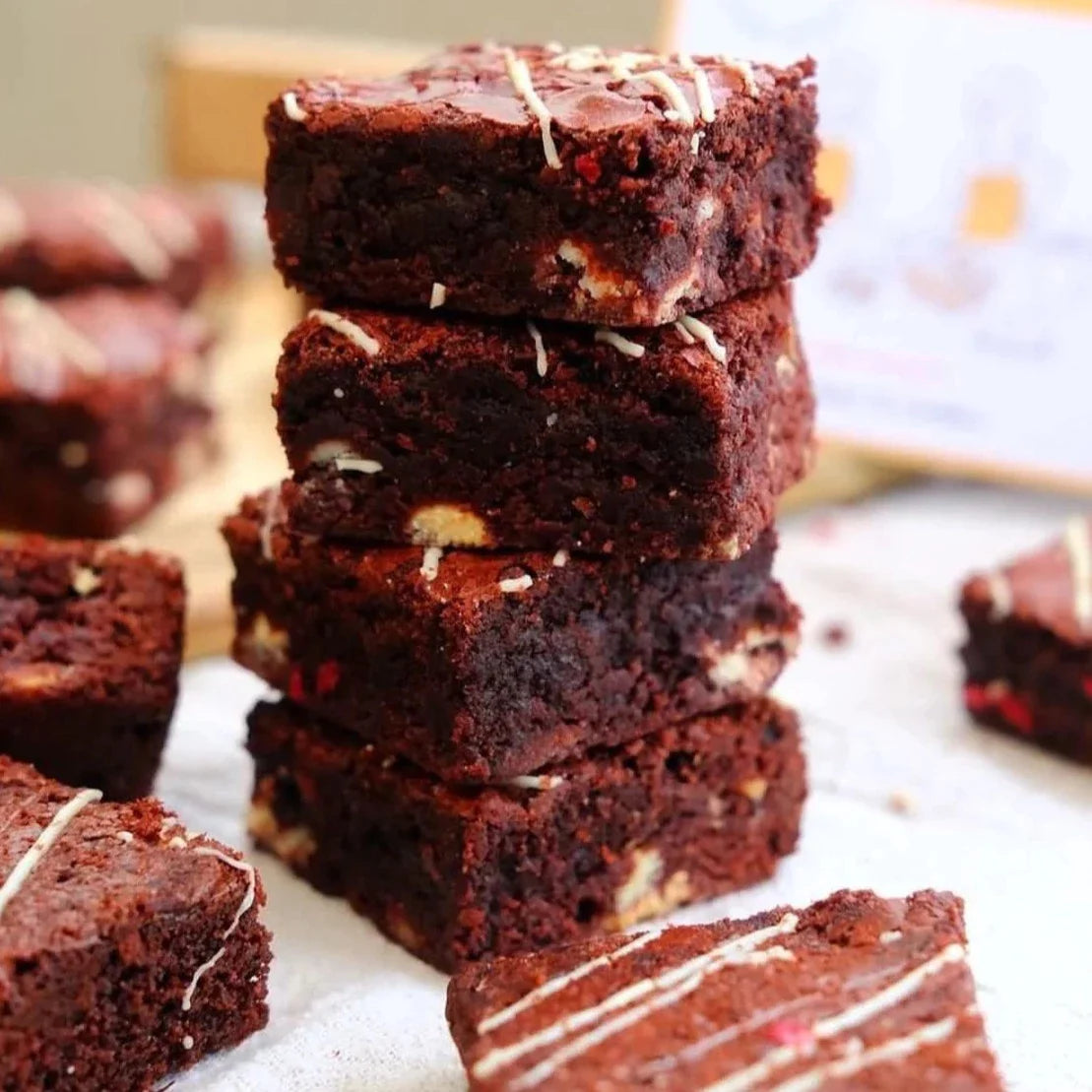 Gluten-Free Red Velvet Brownie Box