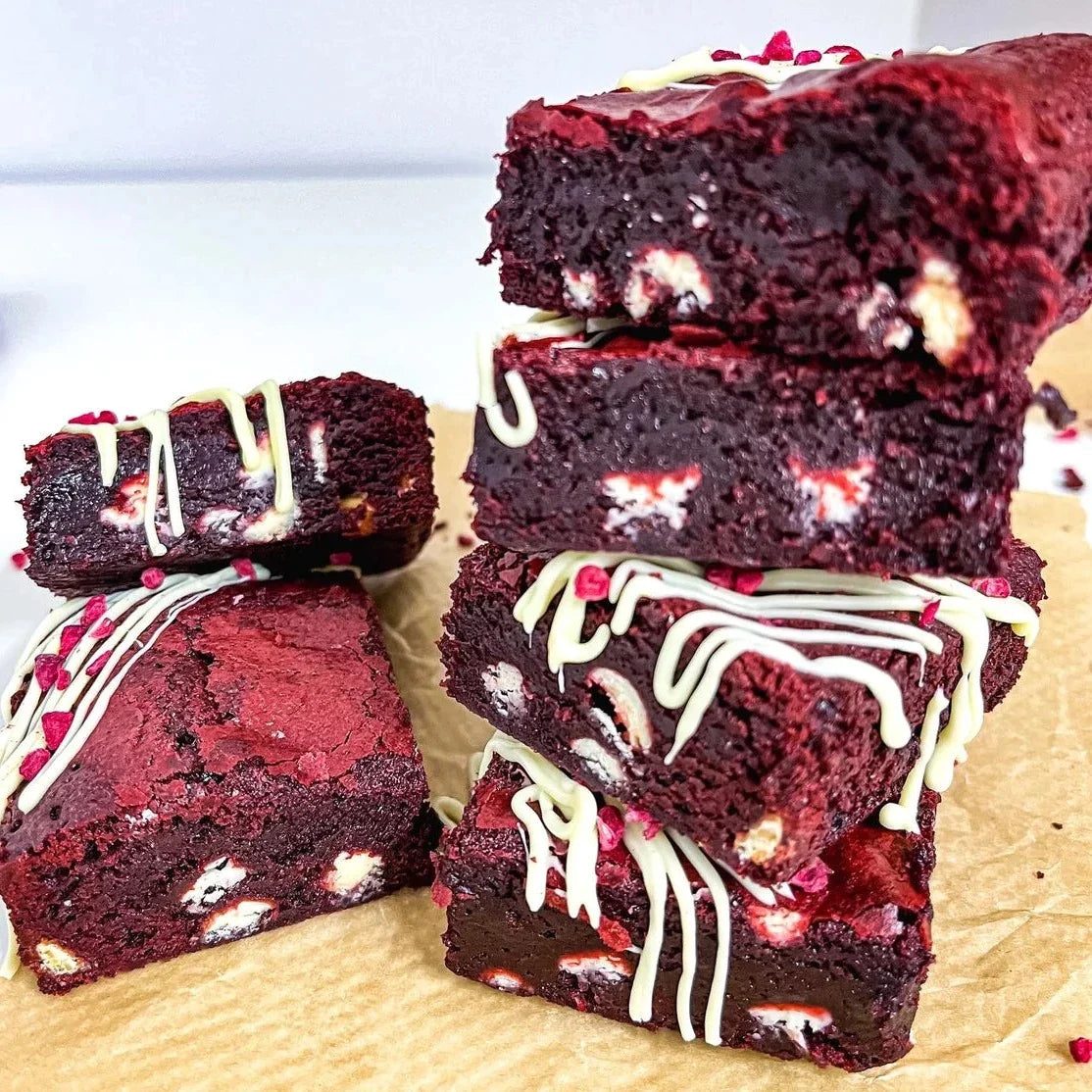 Gluten-Free Red Velvet Brownie Box