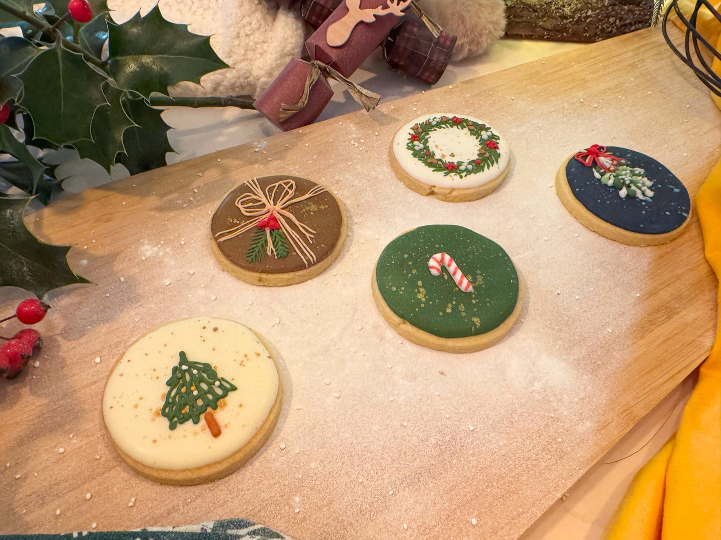 Decorated Christmas Biscuits