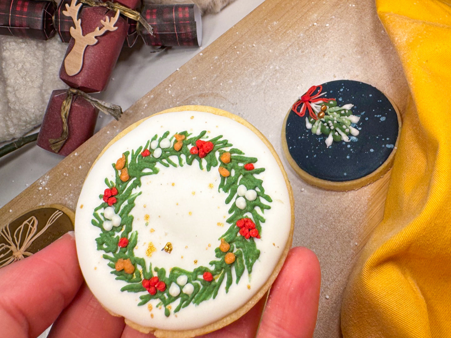 Decorated Christmas Biscuits