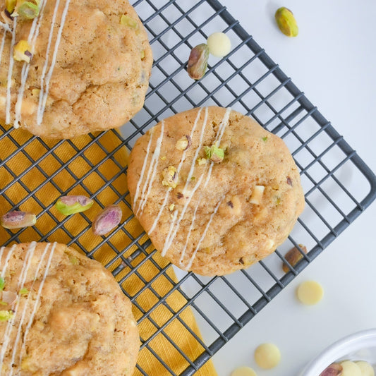 Pistachio & White Chocolate Cookies