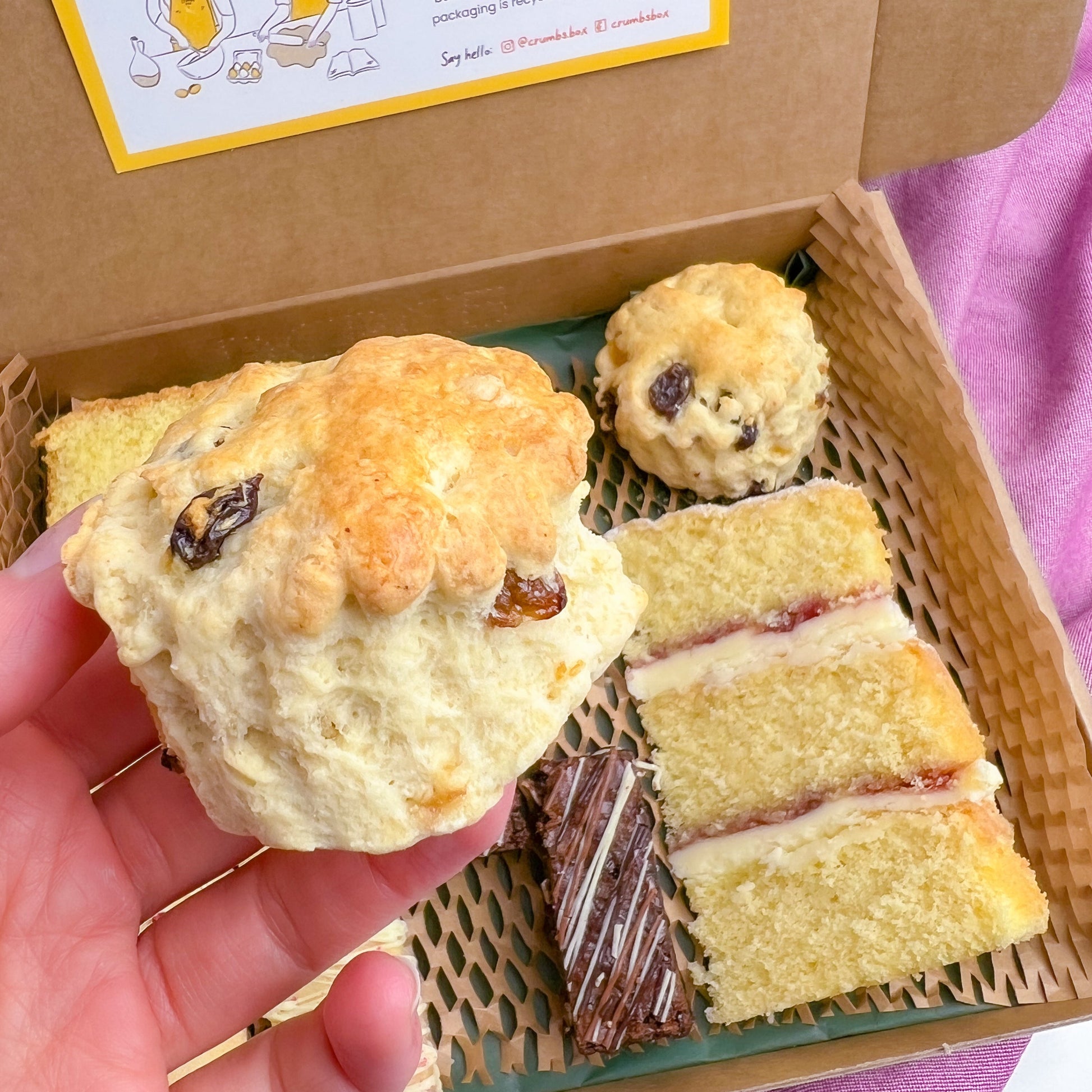 homemade scone cake gifts by post afternoon tea gift box