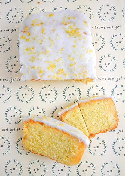 homemade lemon drizzle sponge