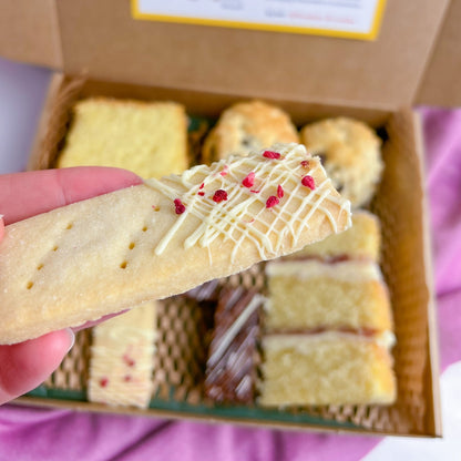 Decadent afternoon tea gift boxes for special occasions with homemade shortbread